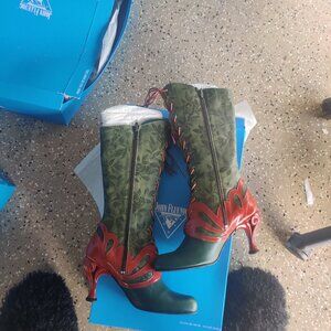 John Fluevog parallax boots size 12 W 10 M New